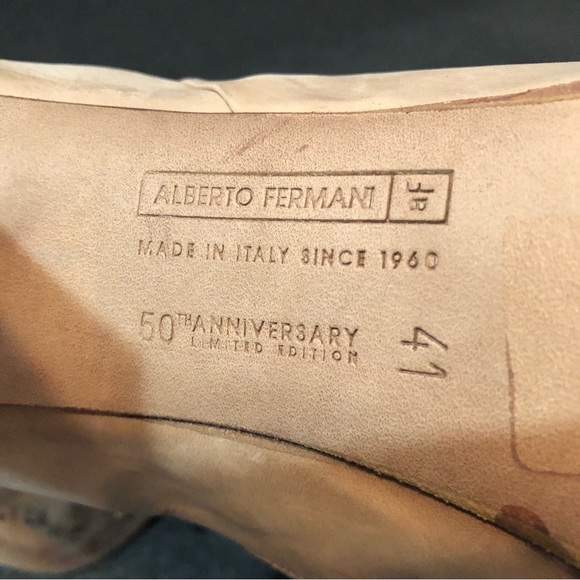 Alberto Fermani Women’s Brown Leather Almond Toe Heel Ankle Bootie Sz 41 US 10.5 - Picture 8 of 10